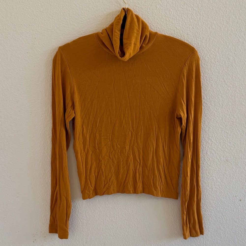 Zara Ochre Long Sleeve Turtleneck